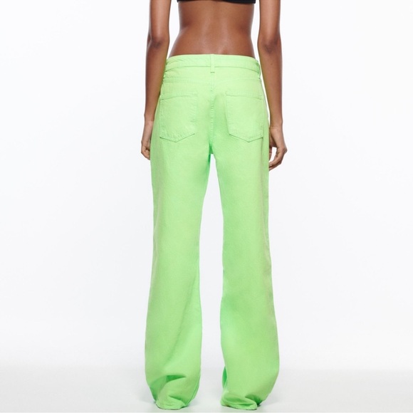 ZARA THE BOOGIE PANT MID RISE FULL LENGTH SUPER WIDE LEG JEANS - Picture 5 of 14